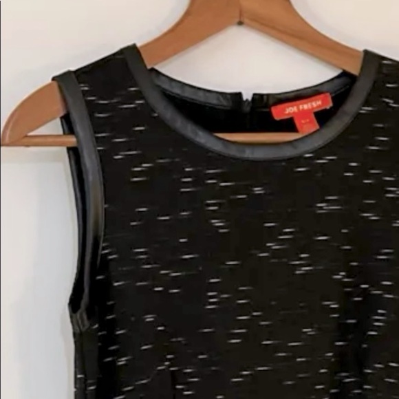 New Joe Fresh A-line dress with faux leather trim - Picture 2 of 3